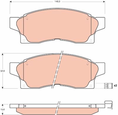 Pastiglie freno anteriore Toyota mr 2 1989 2000