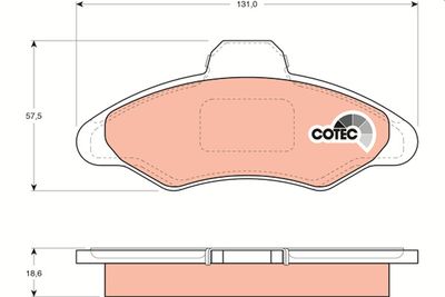 Pastiglie freno anteriore Ford escort V/VI/VII con ABS 1995 1999