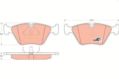 Pastiglie freno anteriore BMW 5 1988 1991