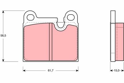 Pastiglie freno posteriore Porsche 911 1983 1989