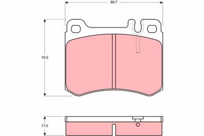 Pastiglie freno anteriore Mercedes sl 1986 1989
