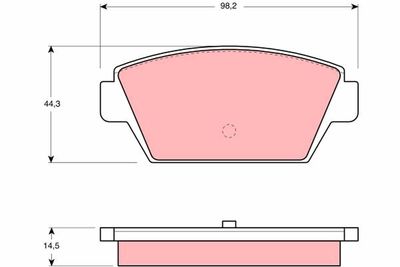 Pastiglie freno posteriore Mitsubishi galant IV saloon 1987 1992