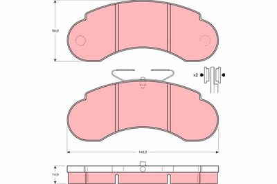 Pastiglie freno anteriore Mercedes g-class 1994 1997