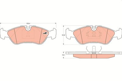 Pastiglie freno anteriore Opel vectra a/Daewoo nexia 1990 1998