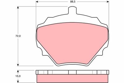 Pastiglie freno posteriore Land Rover range Rover I 1970 1981