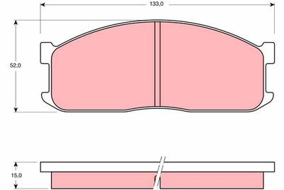 Pastiglie freno anteriore Mazda e 2000,2200 bus 1984 1988
