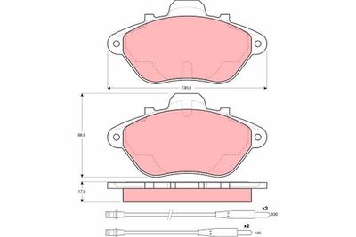 Pastiglie freno anteriore Peugeot 605 1989 1999