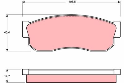 Pastiglie freno anteriore Subaru justy I 1984 1989