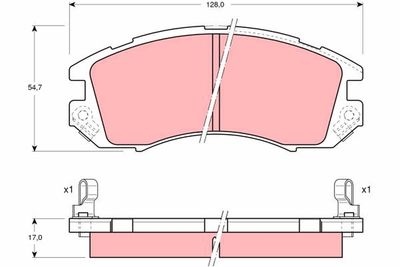 Pastiglie freno anteriore Subaru impreza saloon 1996 1998
