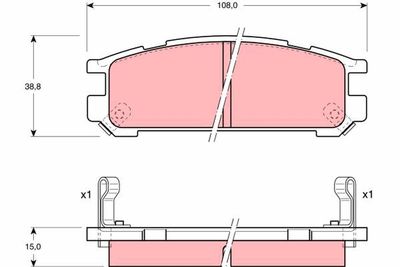 Pastiglie freno posteriore Subaru legacy II 1994 1999