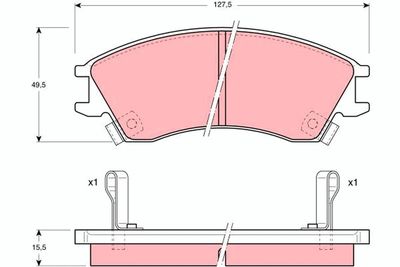 Pastiglie freno anteriore Subaru justy I 1987 1995