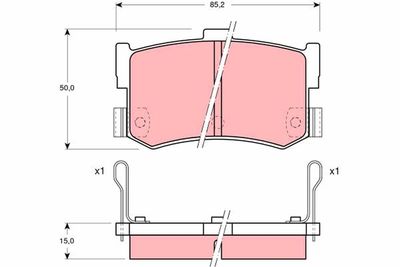 Pastiglie freno posteriore Rover 800 1986 1991
