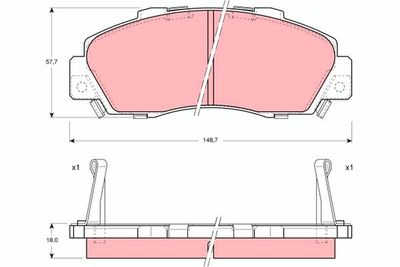 Pastiglie freno anteriore Rover 600 1993 1999