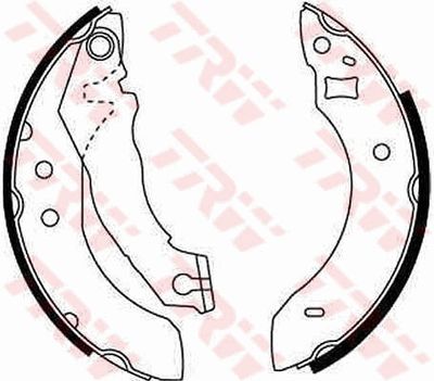 Ganascia freno posteriore Ford escort III 1984 1985