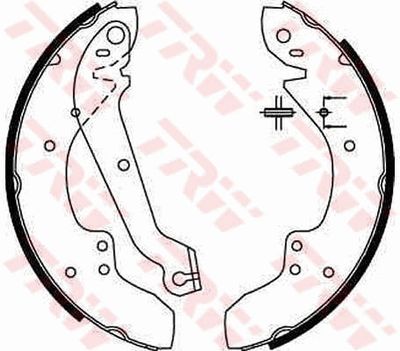 Ganascia freno posteriore Ford granada estate 1977 1985
