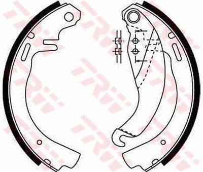 Ganascia freno posteriore vauxhall Astra hatchback 1979 1984