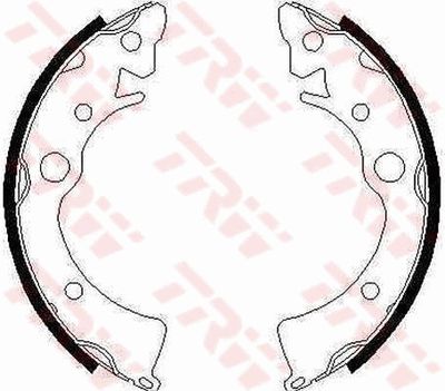 Ganascia freno posteriore Honda civic III hatchback 1988 1991