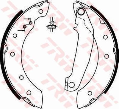 Ganascia freno posteriore Volvo 440 k 1988 1996
