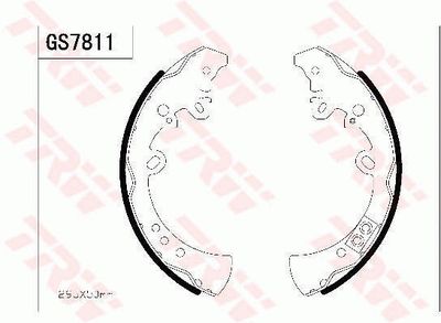 Ganascia freno-posteriore-toyota: fortuner (_N5_, _N6_), hilux VII pickup (_N1_, _N2_, _N3_), hilux VIII pickup (_N1_)