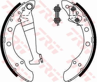 Ganascia freno posteriore Volkswagen Passat estate 1986 1988