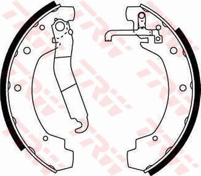 Ganascia freno posteriore Volkswagen Transporter T3 flatbed / 1986 1992
