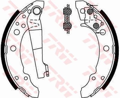 Ganascia freno posteriore Volkswagen vwgolf I, II, /Seat Ibiza 1981 1983