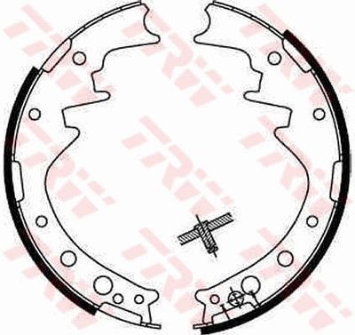 Ganascia freno posteriore Toyota hiace III bus 1989 1995
