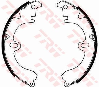 Ganascia freno posteriore Toyota carina II saloon 1987 1990