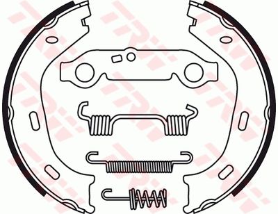 Ganascia freno posteriore Mercedes W123 1976 1980