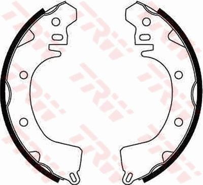 Ganascia freno posteriore Mitsubishi galant IV saloon 1987 1992