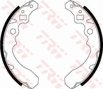Ganascia freno posteriore Daihatsu cuore II 1989 1990