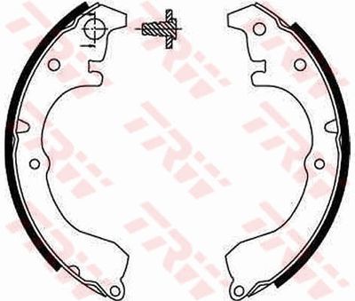 Ganascia freno posteriore Toyota corolla hatchback 1987 1989
