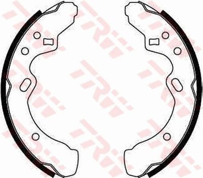 Ganascia freno posteriore Mazda 323 III estate 1986 1995