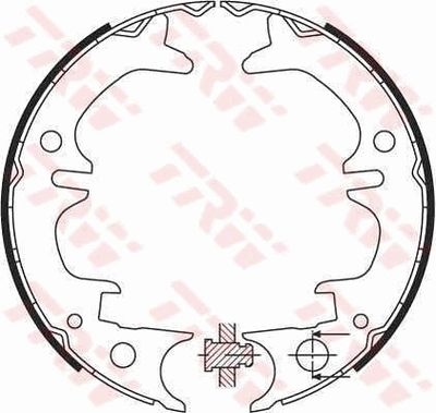 Ganascia freno posteriore Toyota carina II saloon 1987 1992