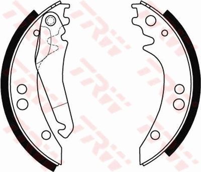Ganascia freno posteriore Mercedes T1 flatbed / chassis 1988 1996