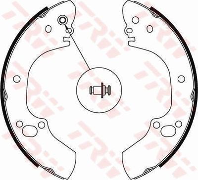 Ganascia freno posteriore Opel campo 2001 ->