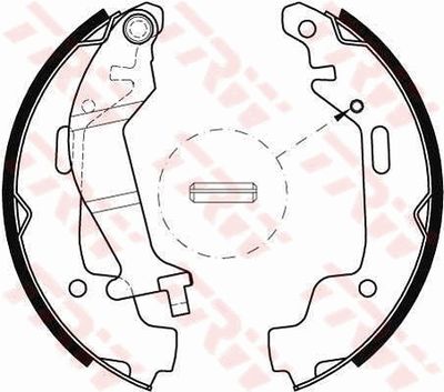 Ganascia freno posteriore Opel agila 2000 ->