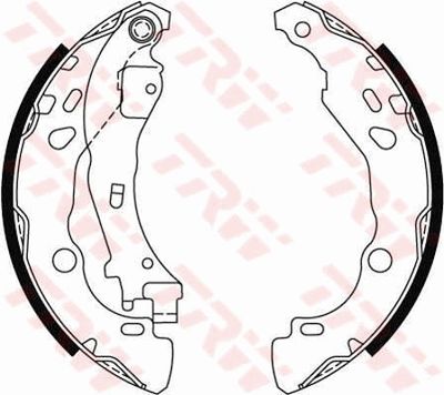 Ganascia freno posteriore Lancia Lancia ypsilon 04>> 2005 ->