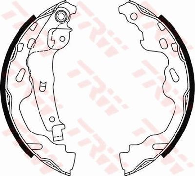 Ganascia freno posteriore Peugeot 107 2005 ->