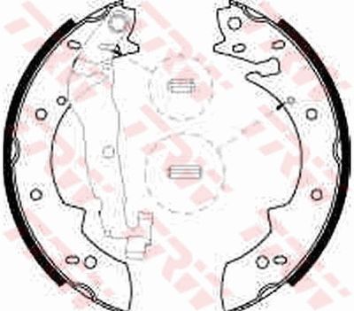 Ganascia freno posteriore Volvo 340-360 1983 1984