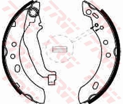 Ganascia freno posteriore auto 92>00 2000 2003