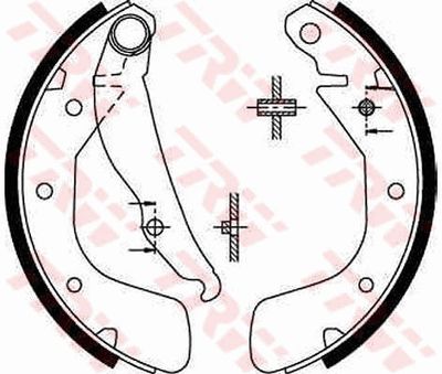 Ganascia freno posteriore Opel vectra/Astra/lanos,nexia 1991 1998