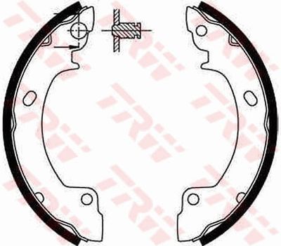 Ganascia freno posteriore Hyundai pony/excel saloon 1990 1995
