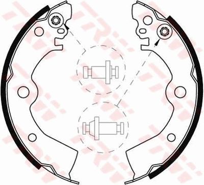 Ganascia freno posteriore almera I hatchback 1995 2000