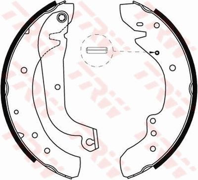 Ganascia freno posteriore Fiat Ducato,talento/master,tra 1981 1990
