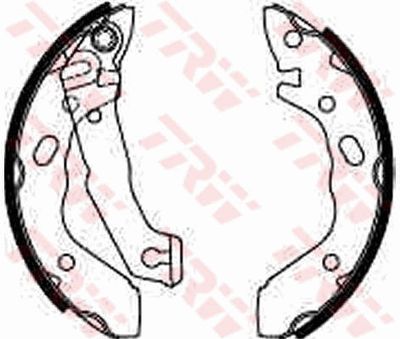 Ganascia freno posteriore Hyundai pony 1989 1995