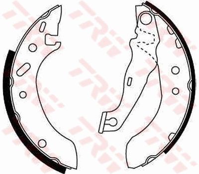 Ganascia freno posteriore Ford escort,Fiesta,Fiesta/ka,/ 1995 1999