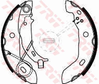 Ganascia freno posteriore Mercedes Mercedes classe a W168 1998 2001