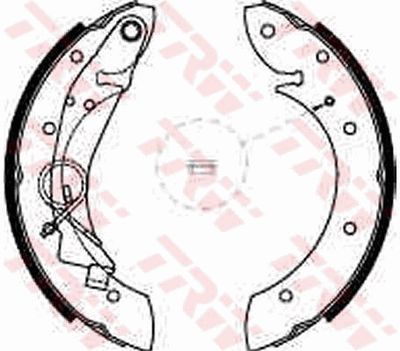 Ganascia freno posteriore berlingo mf 96>> 1996 1998