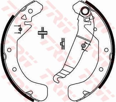Ganascia freno posteriore Opel Astra,vectra/zafira 2004 ->